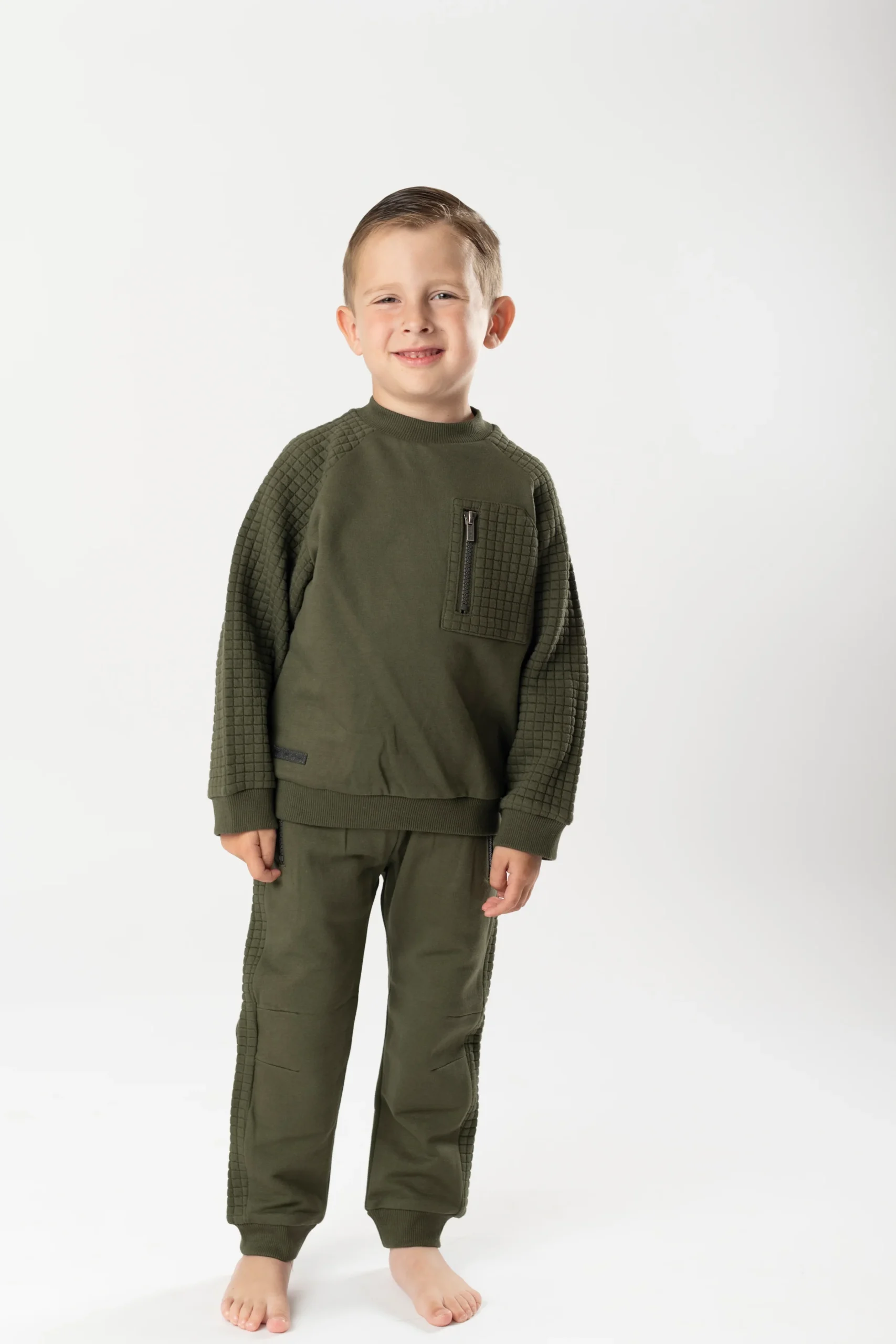 Conj. Punto padding musgo - Imagen 4