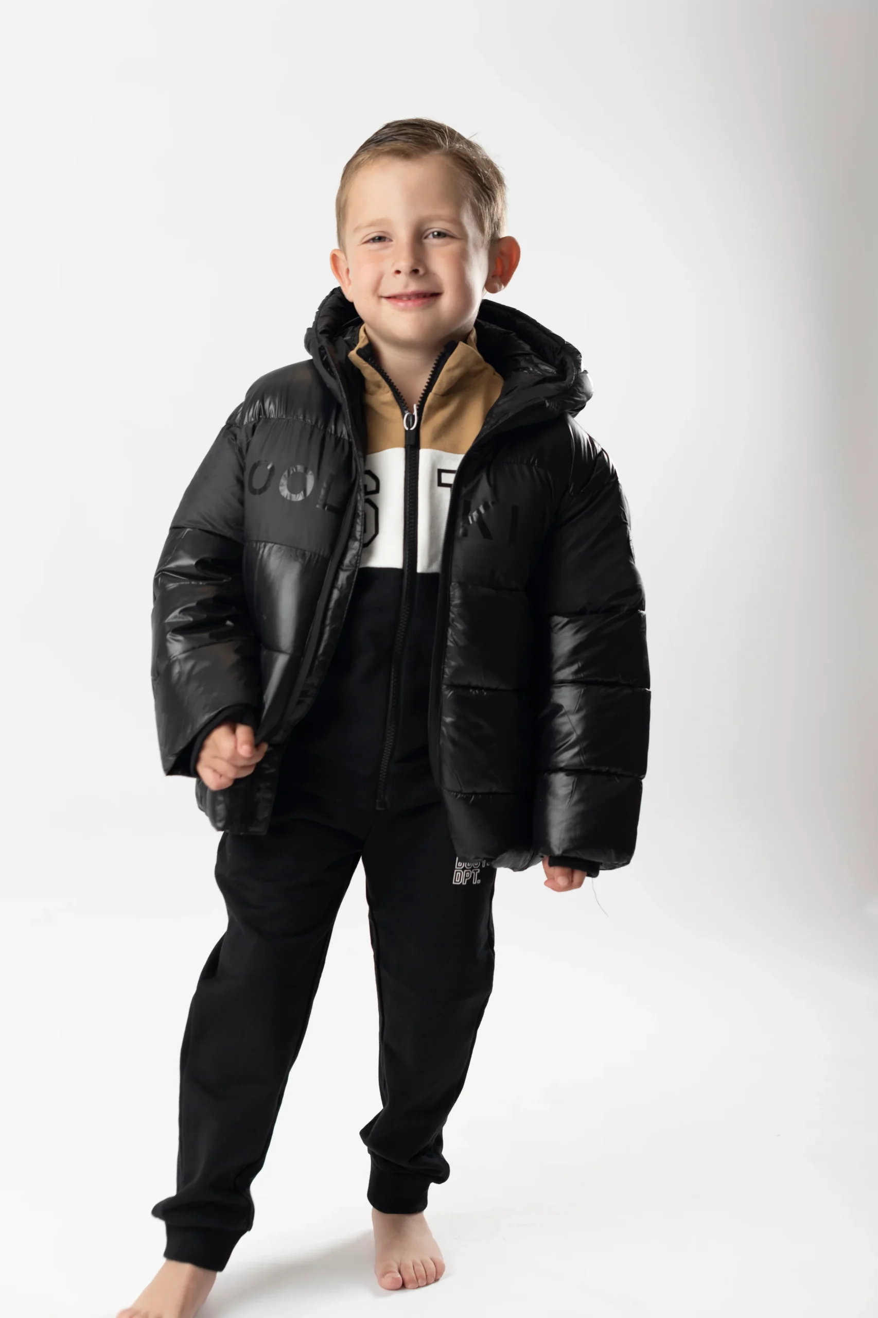 Chaqueton brillo/mate negro - Imagen 5