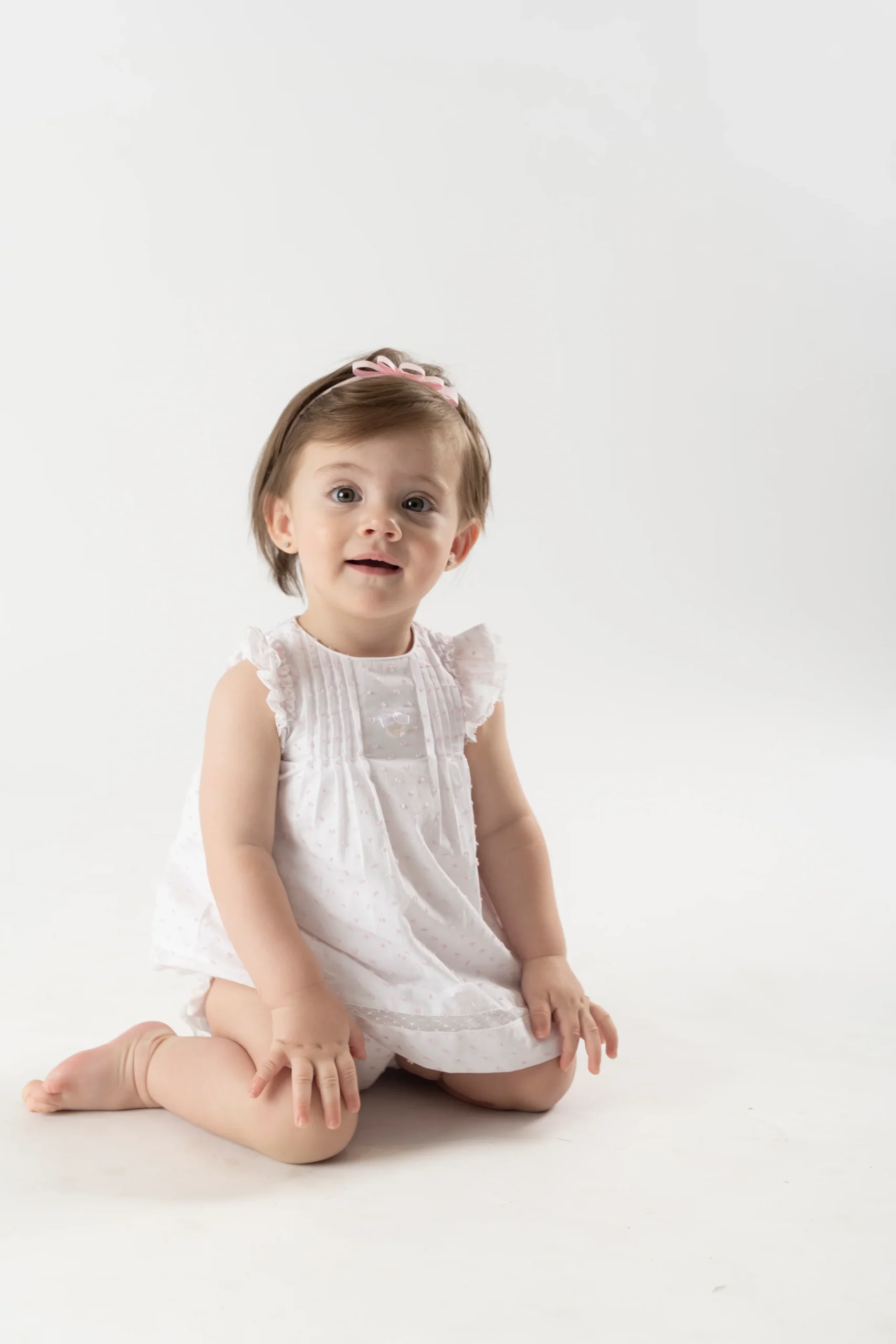 VESTIDO C/BRAGA TELA PLUMETI NIÑA VOLTERRA - Imagen 7