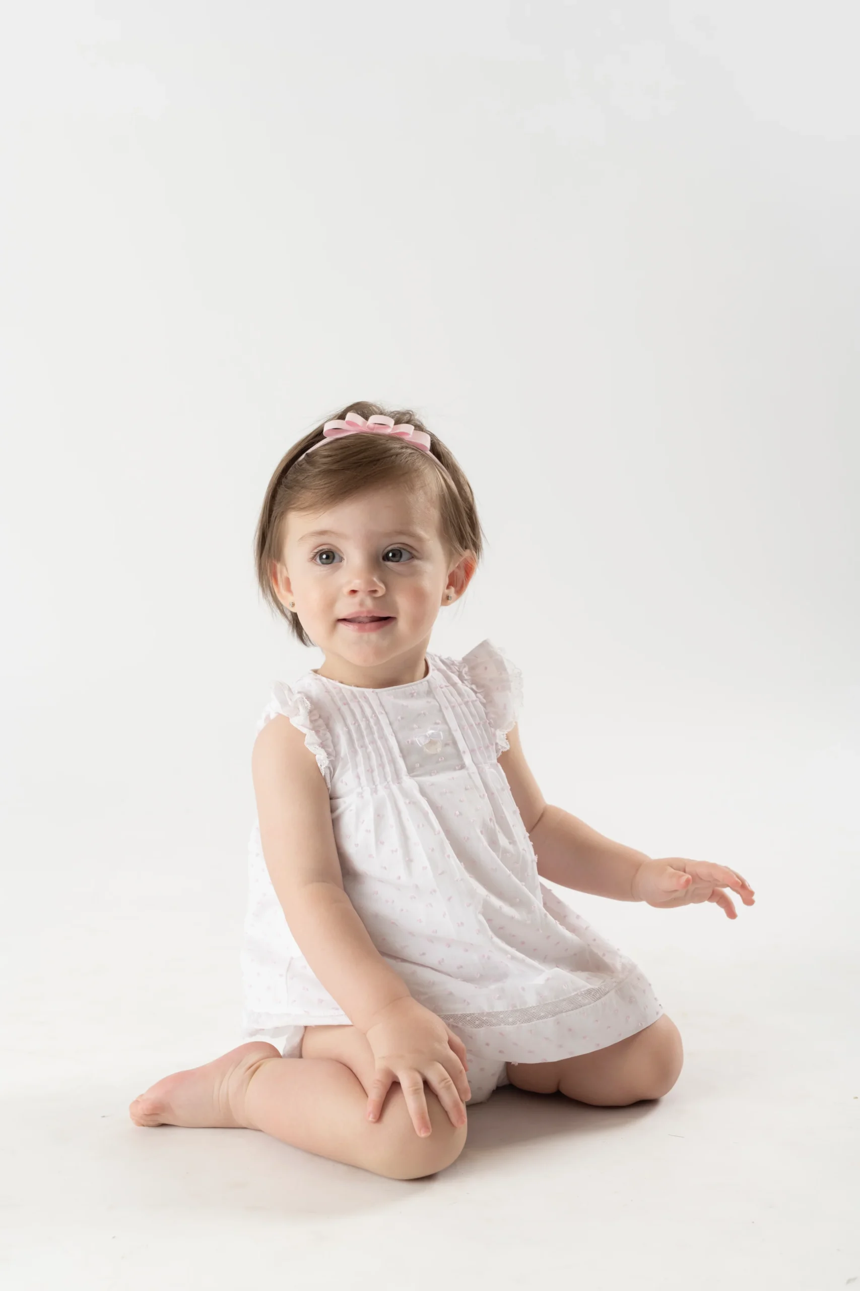 VESTIDO C/BRAGA TELA PLUMETI NIÑA VOLTERRA - Imagen 8