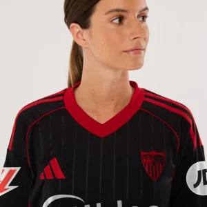 Camiseta mujer 3ª Sevilla FC 25/26 negra