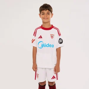 Camiseta niño 1ª Sevilla FC 25/26 blanca
