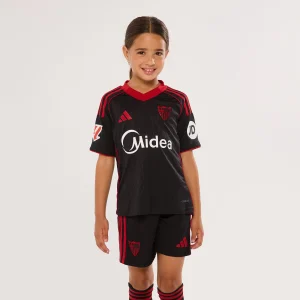 Camiseta niño 3ª Sevilla FC 25/26 negra