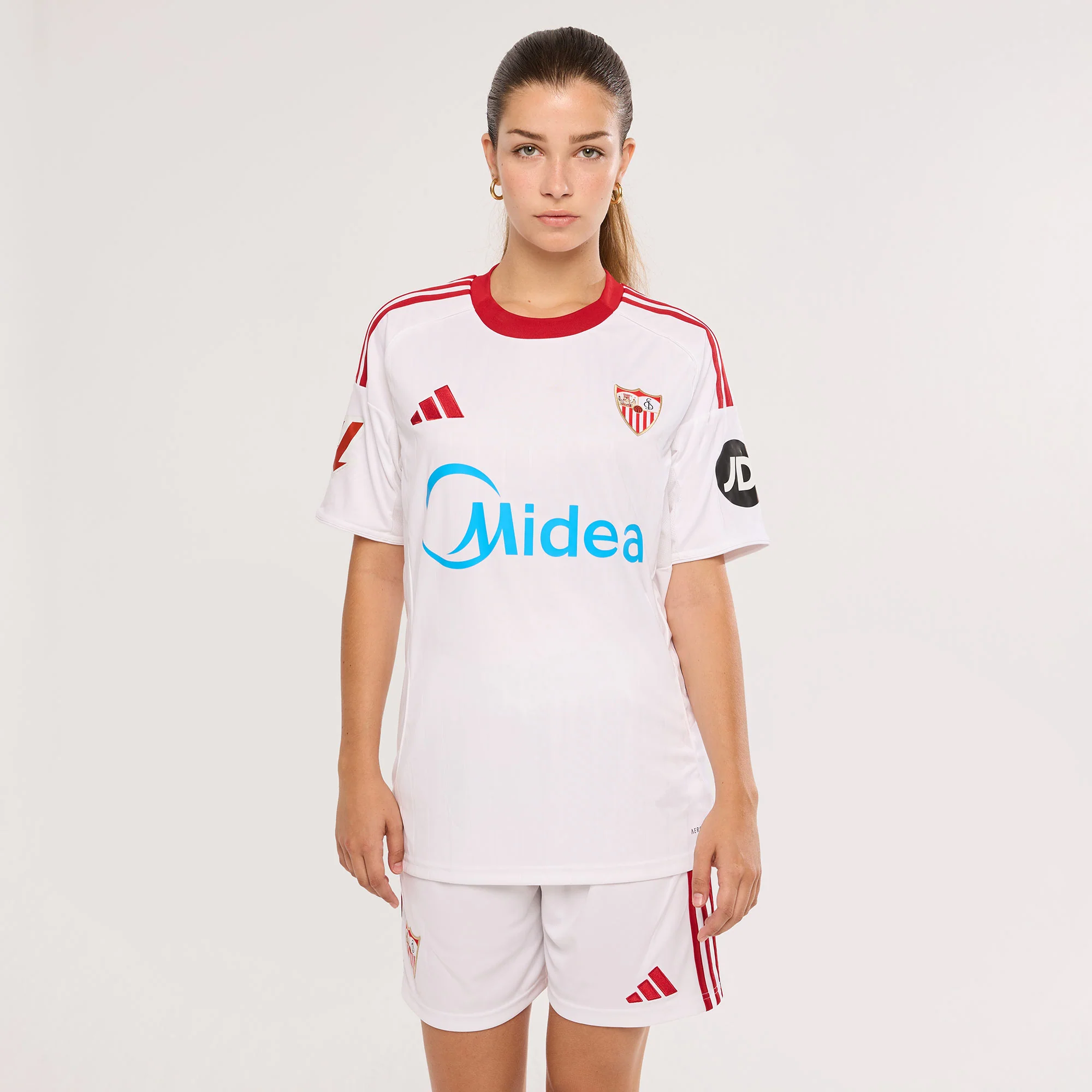 Camiseta mujer 1ª Sevilla FC 25/26 blanca