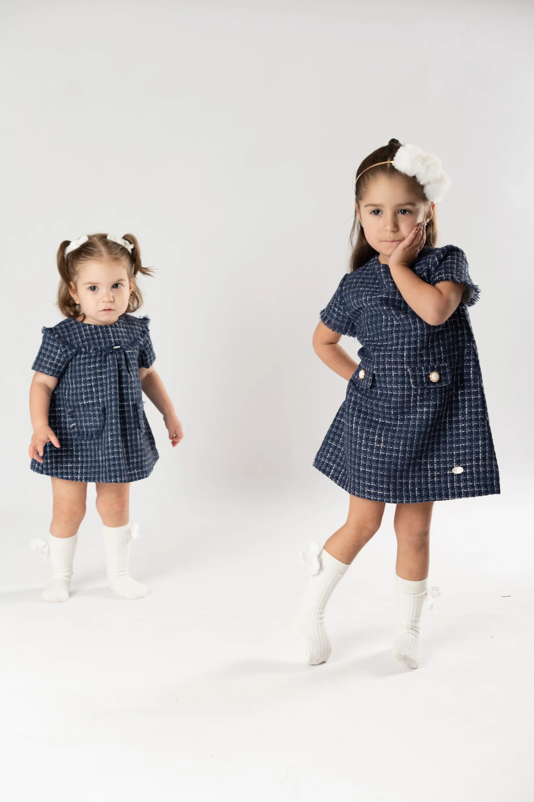 VESTIDO INFANTIL "DERBY" MARINO - Imagen 3
