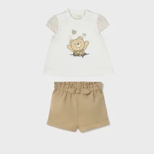 Conj. Blusa y short nudo osita