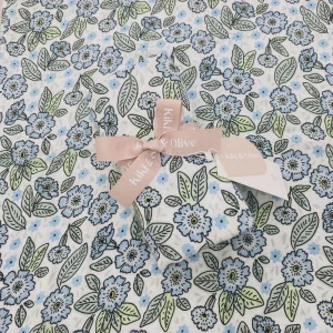 Muselina Flowers in Blue