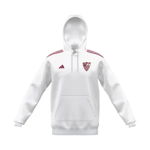 Sudadera adulto con capucha Sevilla FC 25/26 blanca