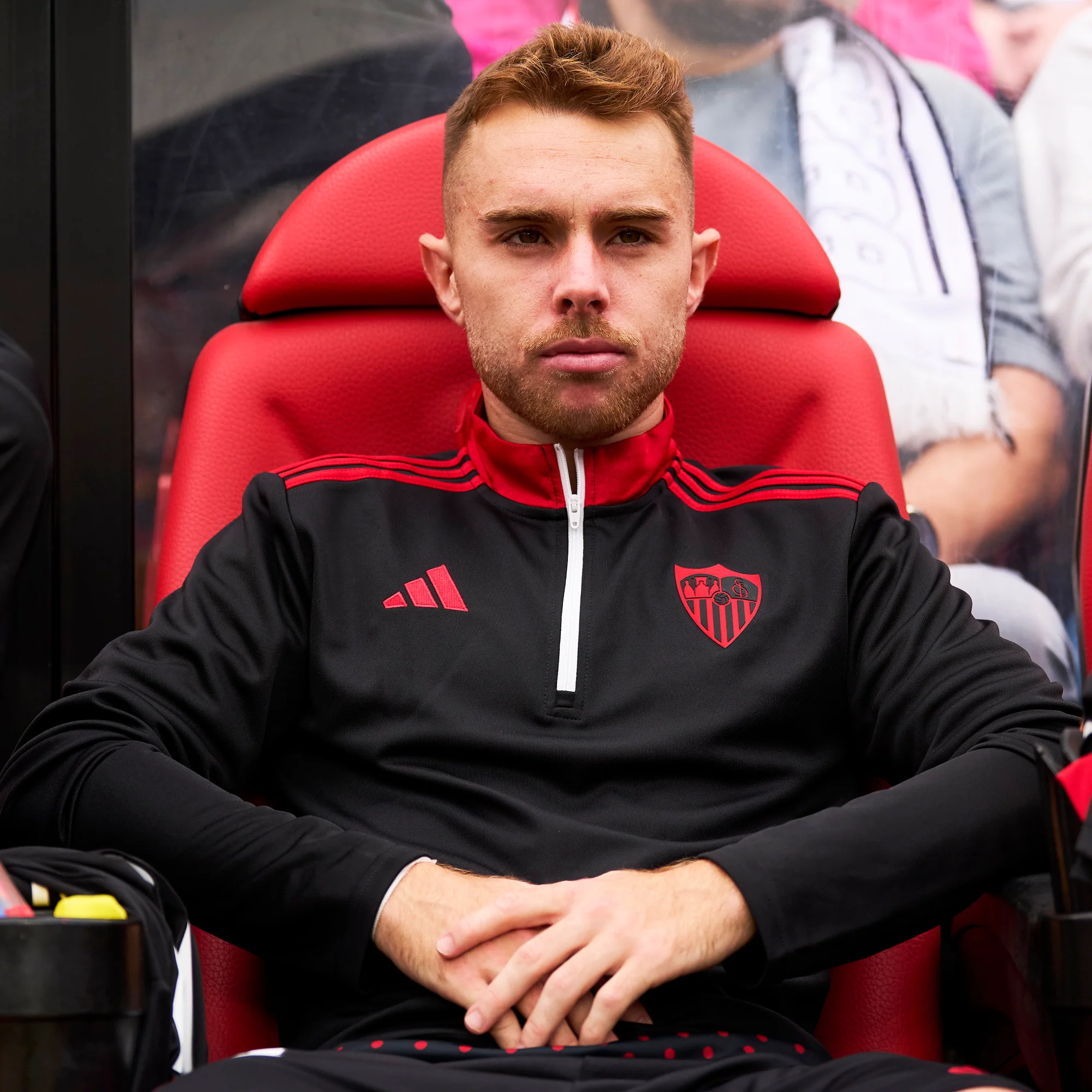 Sudadera negra prematch adulto 25/26