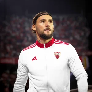 Sudadera blanca prematch adulto 25/26