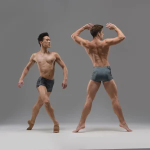 Mallas cortas BAAHIR para hombre de Ballet Rosa