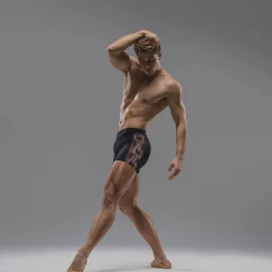 Mallas cortas KURI para hombre de Ballet Rosa