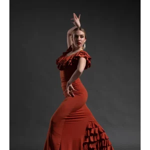 Falda de ensayo de flamenco con fajín 3387 ANDUJAR de Davedans