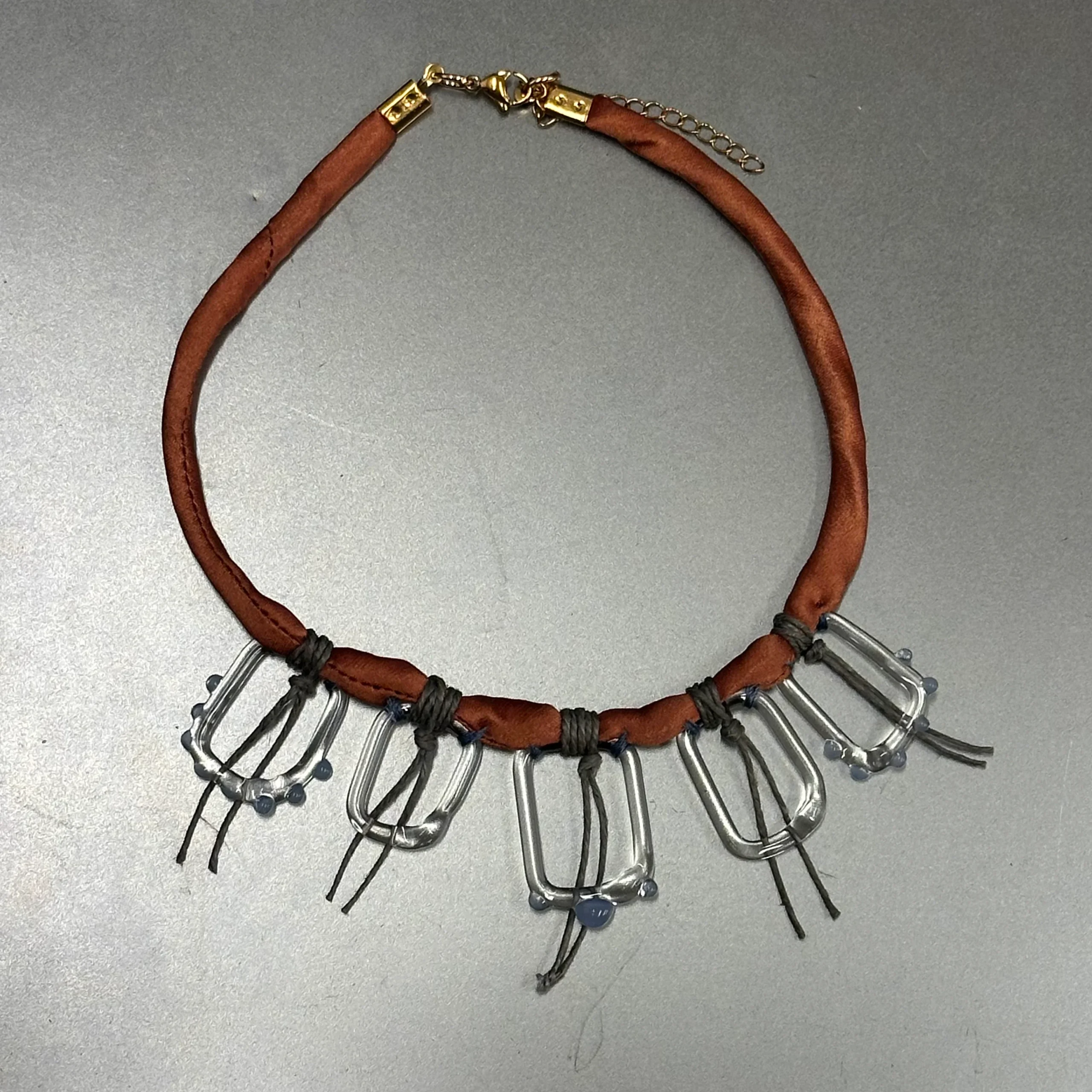 COLLAR SEDA + CRISTAL - Imagen 7