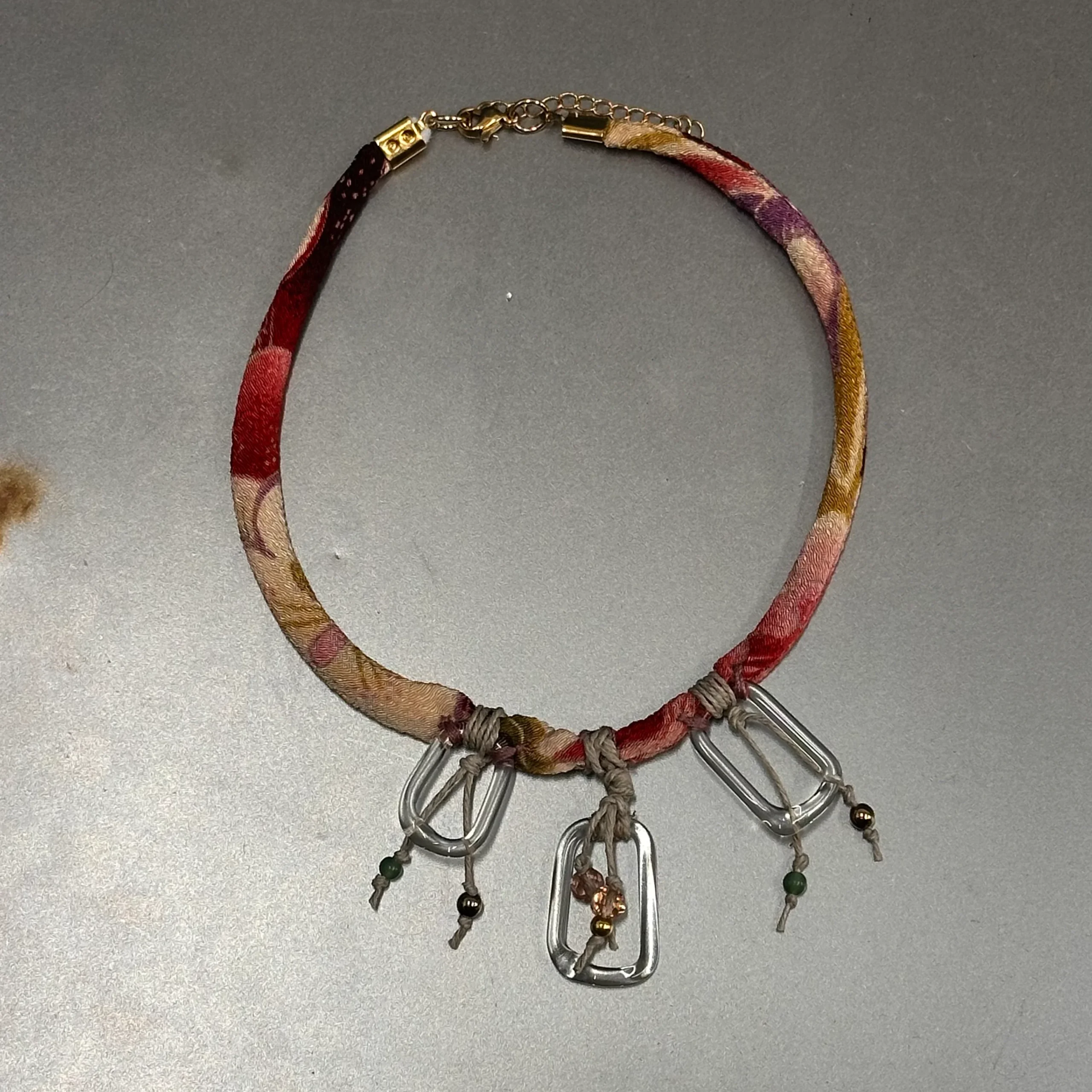 COLLAR SEDA + CRISTAL - Imagen 5