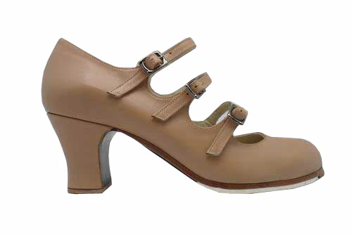 Zapato de flamenco M08 TRES CORREAS de Begoña Cervera - Imagen 3