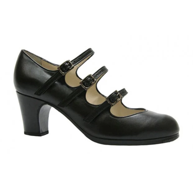 Zapato de flamenco M08 TRES CORREAS de Begoña Cervera - Imagen 4