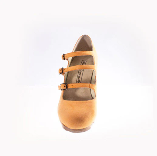 Zapato de flamenco M08 TRES CORREAS de Begoña Cervera - Imagen 5