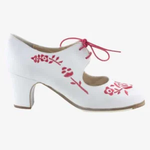 Zapato de flamenco M18 BORDADO CORDONERA de Begoña Cervera