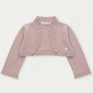 CÁRDIGAN PUNTO CORTO "DERBY" ROSA