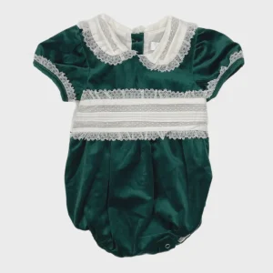 Sky Green velvet Sash Wst Bubble