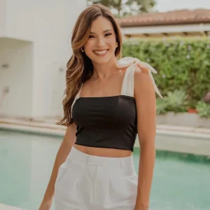 Top Klarissa - Negro/Marfil