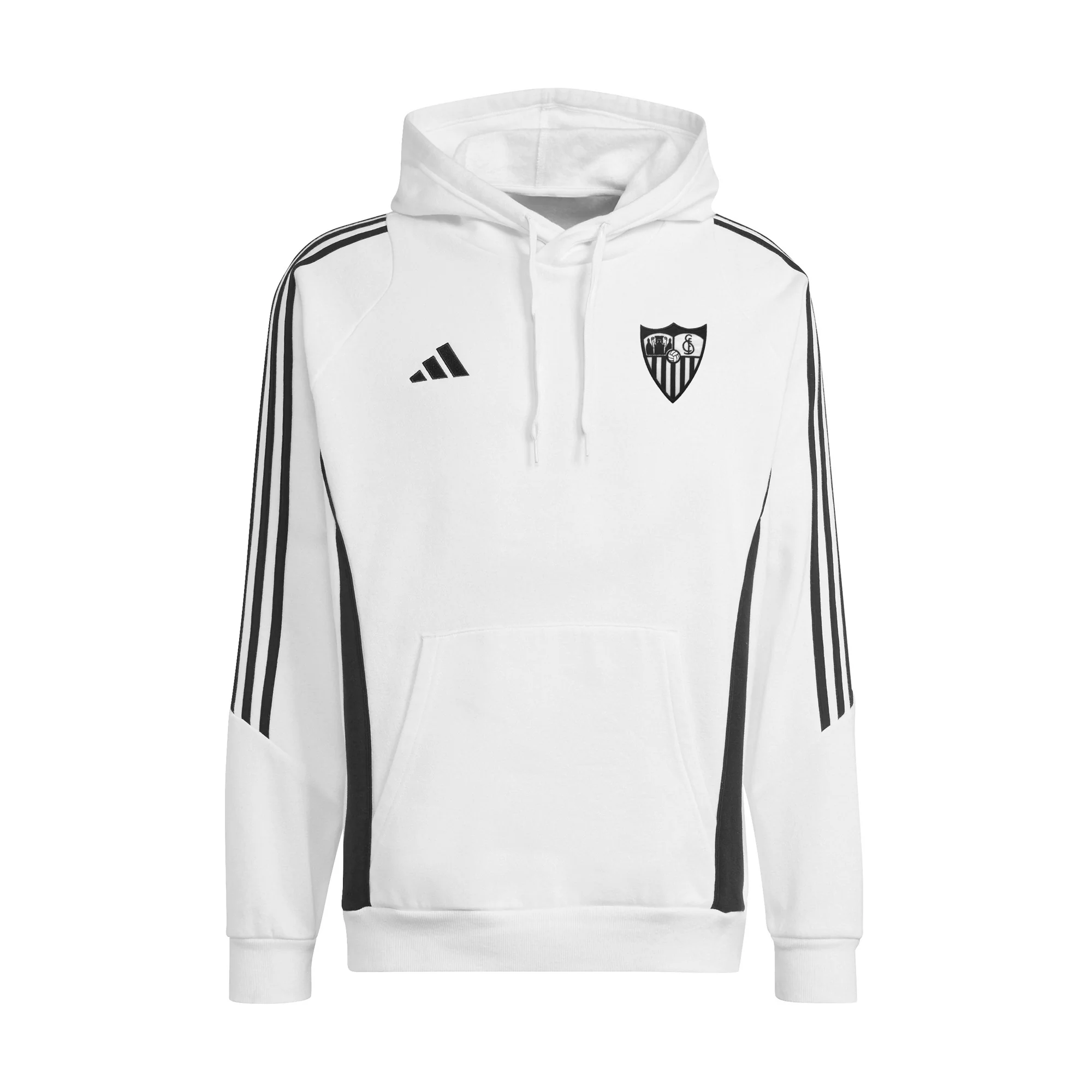 Sudadera niño con capucha Sevilla FC 25/26 blanca