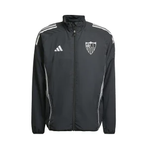 Sudadera adulto paseo Sevilla FC 25/26 negra