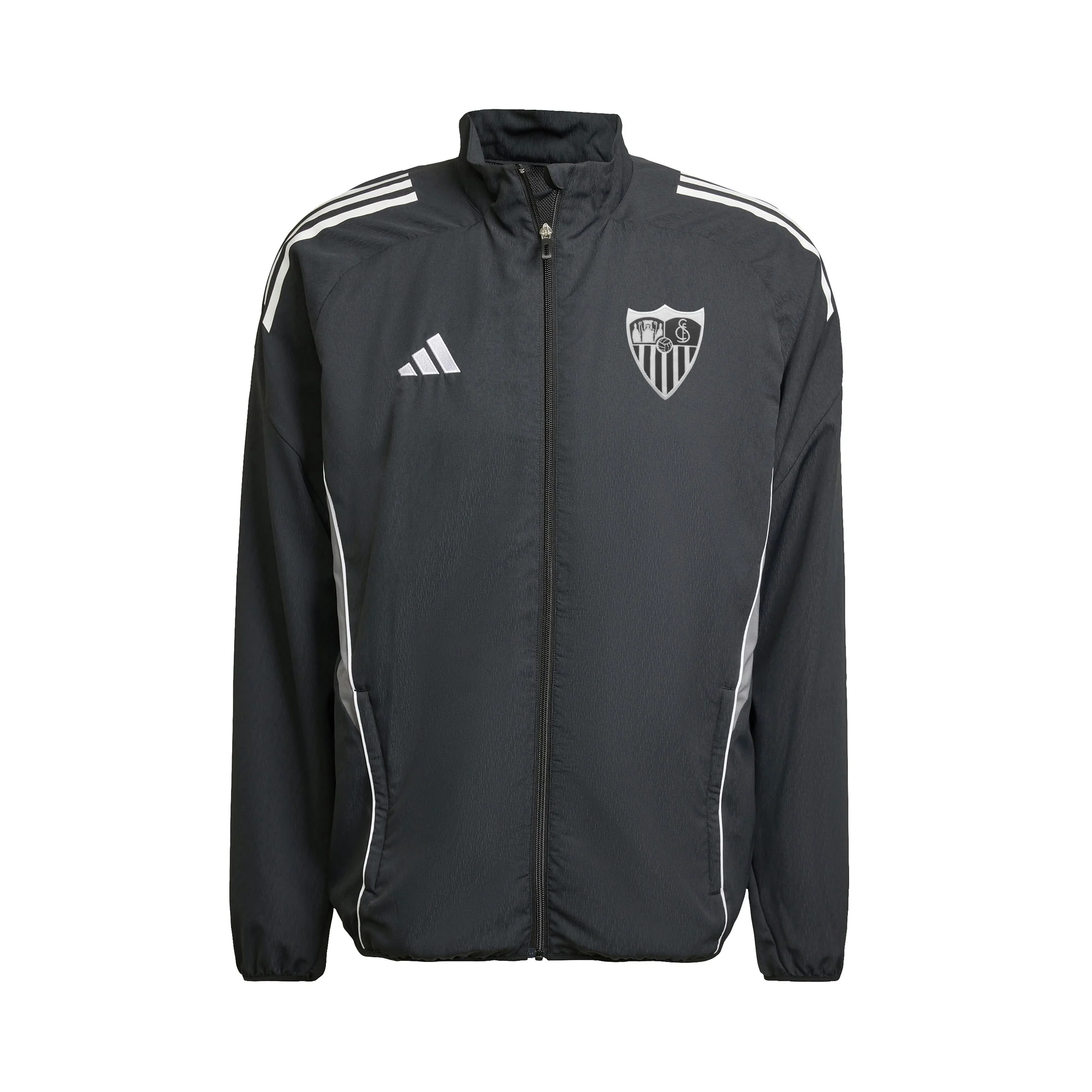 Sudadera adulto paseo Sevilla FC 25/26 negra
