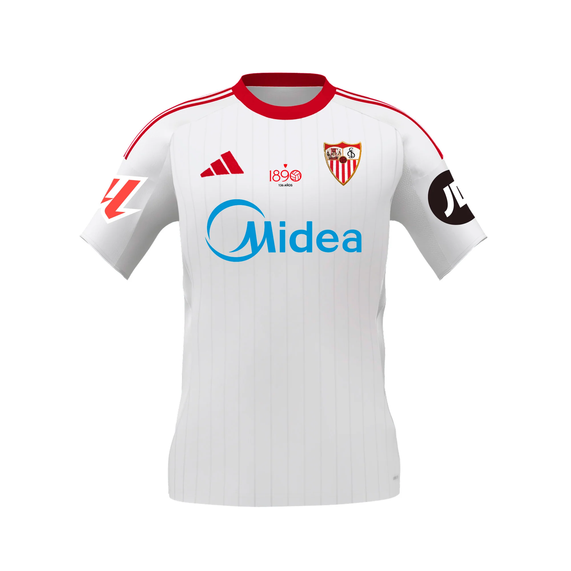 Camiseta 136 años Adulto 1ª Sevilla FC 25/26