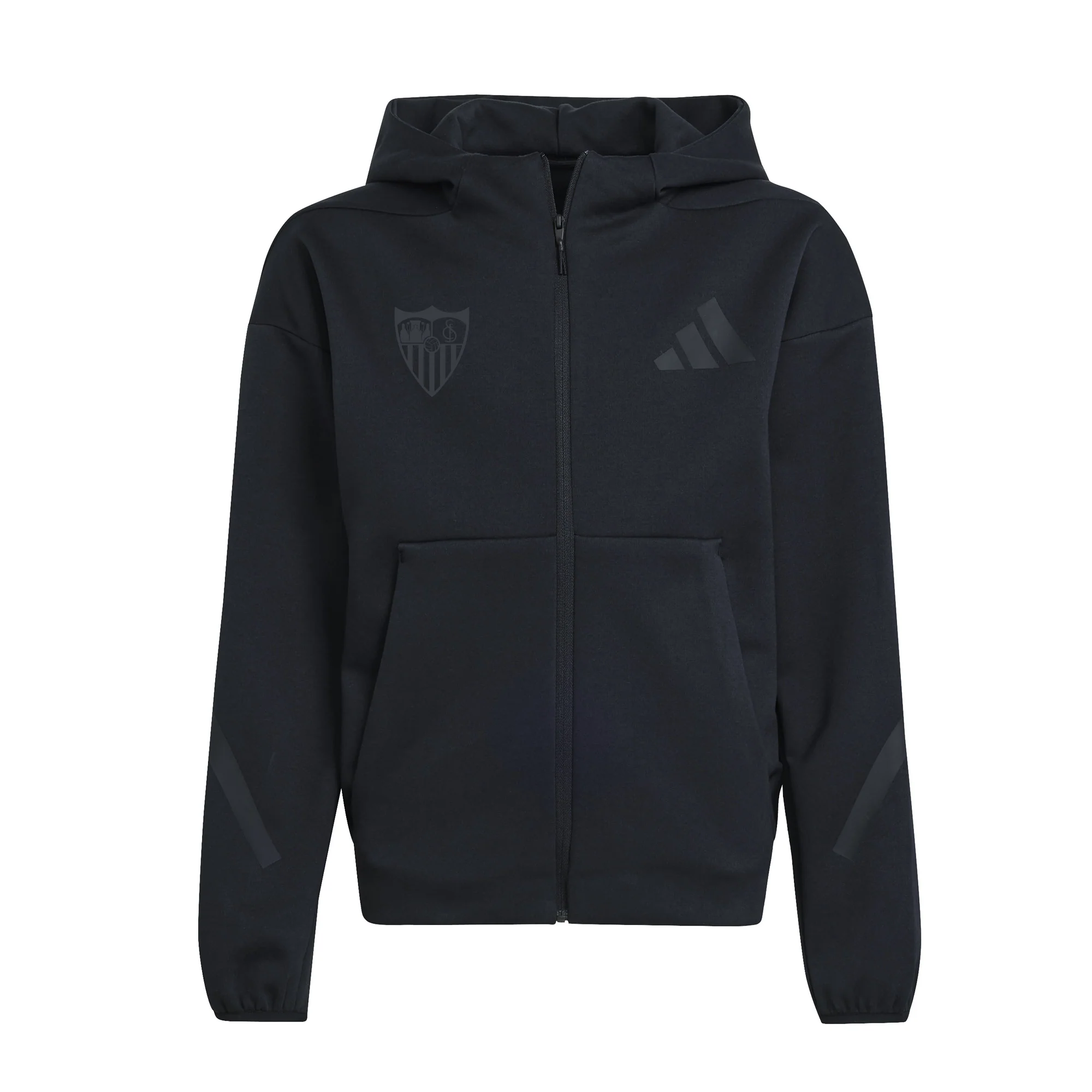 Sudadera niño con capucha Sevilla FC 25/26 negra