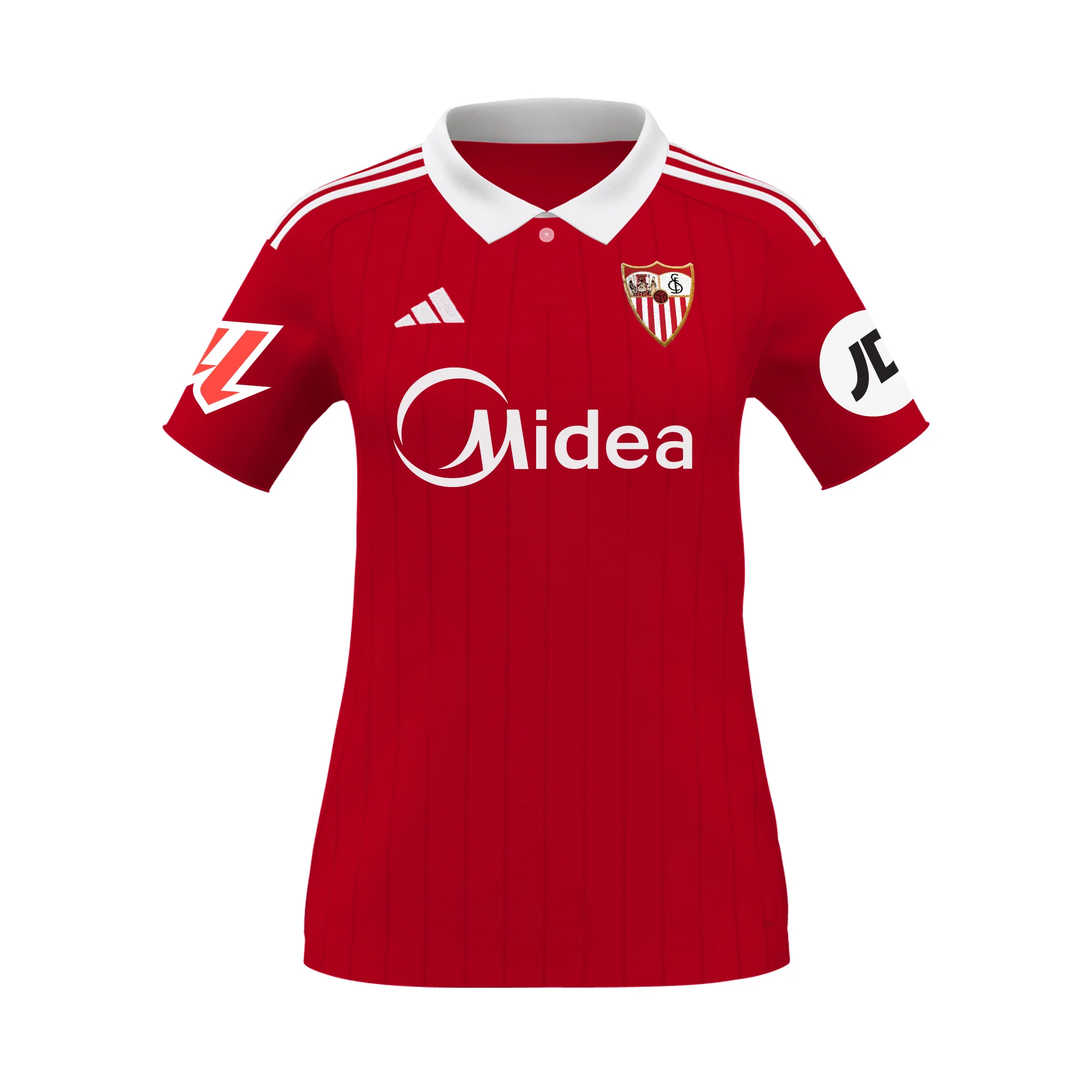 Camiseta mujer 2ª Sevilla FC 25/26 roja - Imagen 3