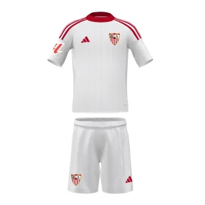 Conjunto infantil 1ª Sevilla FC 25/26 blanco