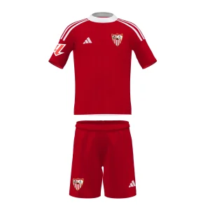 Conjunto infantil 2ª Sevilla FC 25/26 rojo