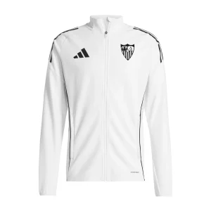 Sudadera chándal adulto Sevilla FC 25/26 blanca