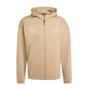 Sudadera adulto con capucha Sevilla FC 25/26 beige