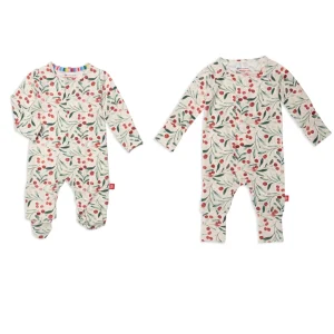 KISS ME BABY ONE MORE TIME MAGNETIC FOOTIE & COVERALL