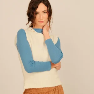 VEST ABRIL | GARDENIA