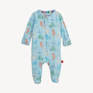 BLUE PARTY ANIMALS (GLOW IN THE DARK) MODAL FOOTIE