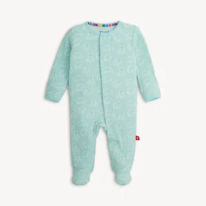 BLUE POLARIS WAFFLE FOOTIE