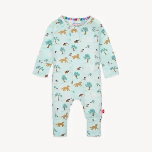 CENTRAL BARK MODAL MAGNETIC CONVERTIBLE COVERALL