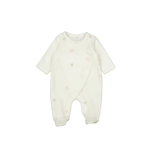 Mameluco tundosado c/puntitos rosababy