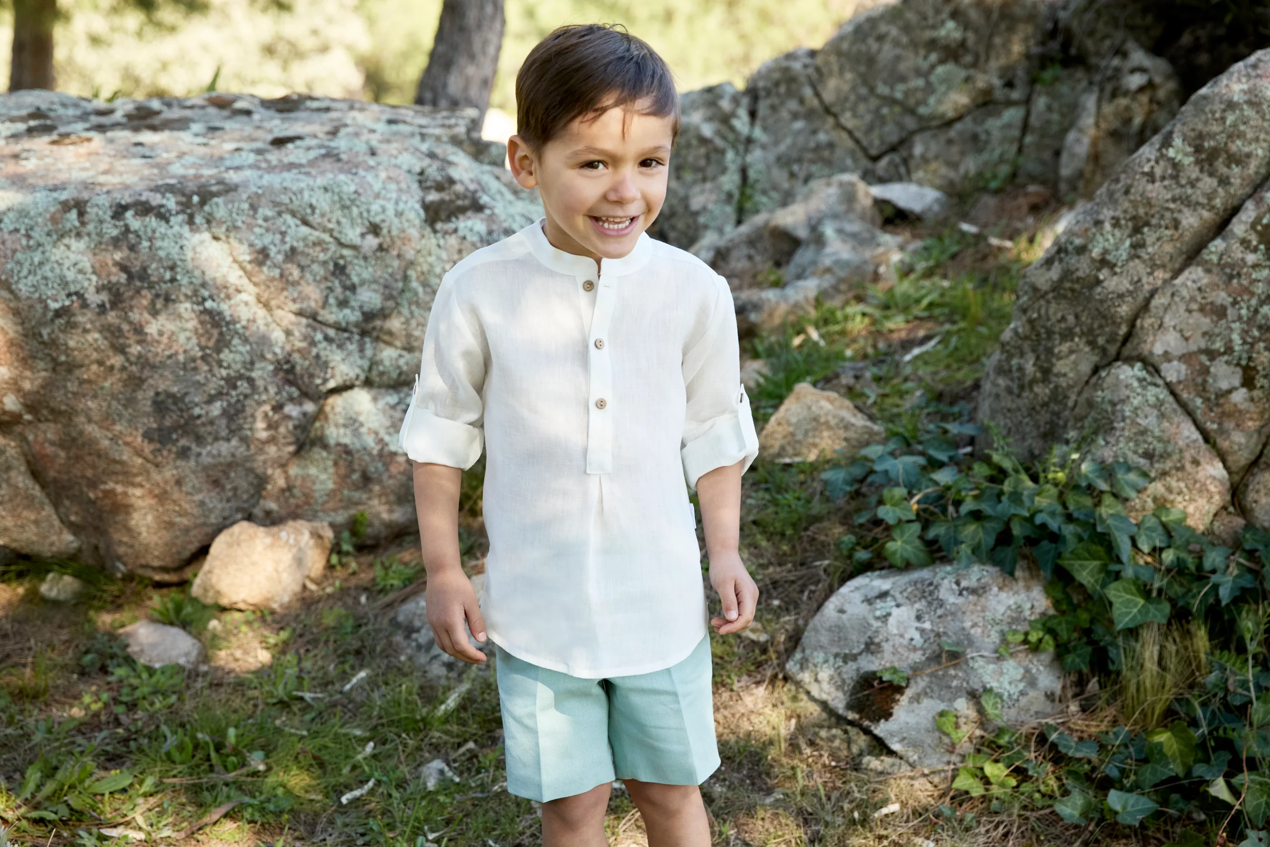 CONJ. CAMISA ML Y SHORT TELA NIÑO TOLOUSE - Imagen 6