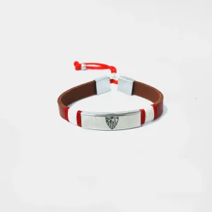 Pulsera chapa laser marrón