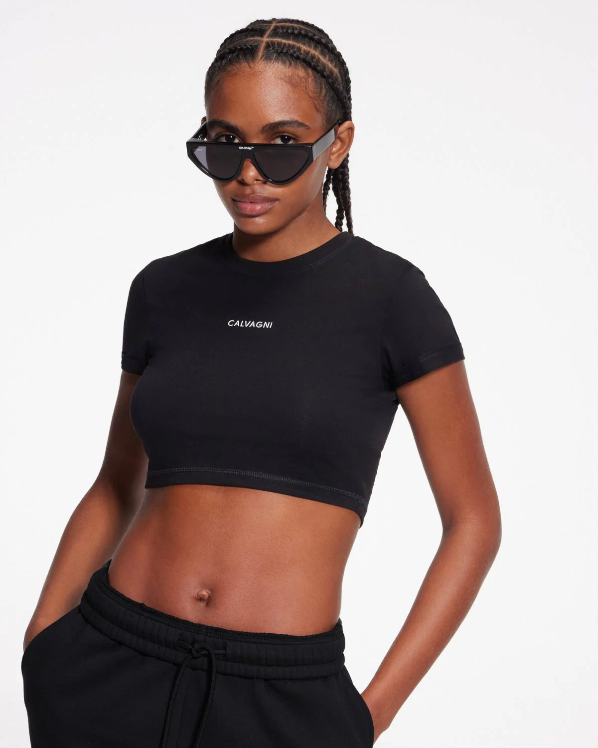 CAMISETA SKIN CROP | NEGRO