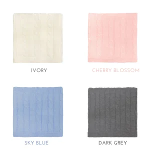 Manta tejida patron trenzado