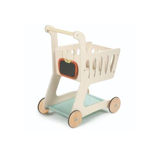 Carrito supermercado madera