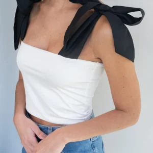 Top Klarissa - Marfil/Negro