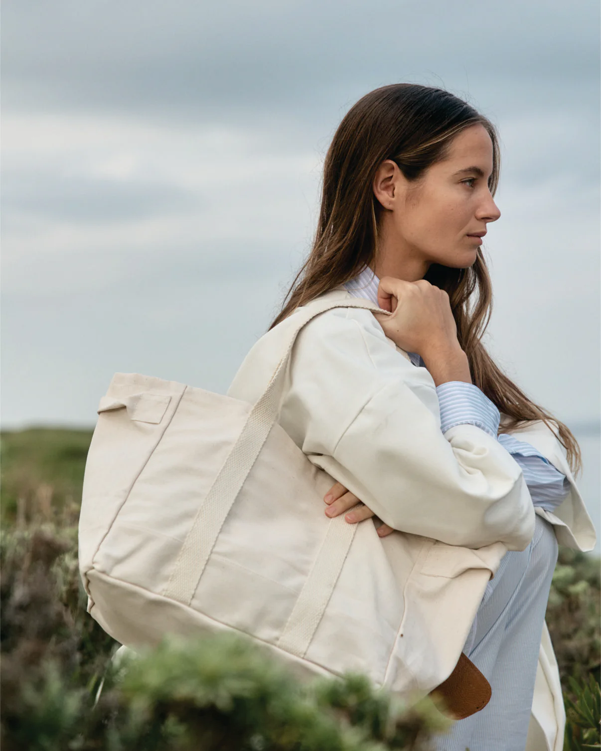 BOLSO SHOPPER COPENHAGUE | CASCARILLA - Imagen 4