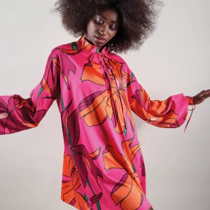 VESTIDO TIRAS | FUCSIA